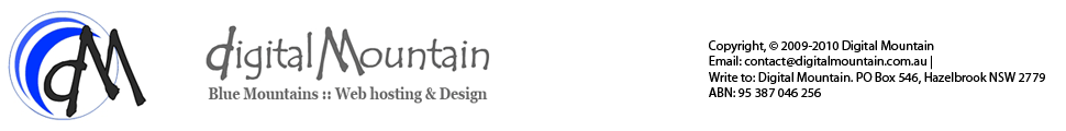 Digital Mountain :: blue mountains :: web hosting & design